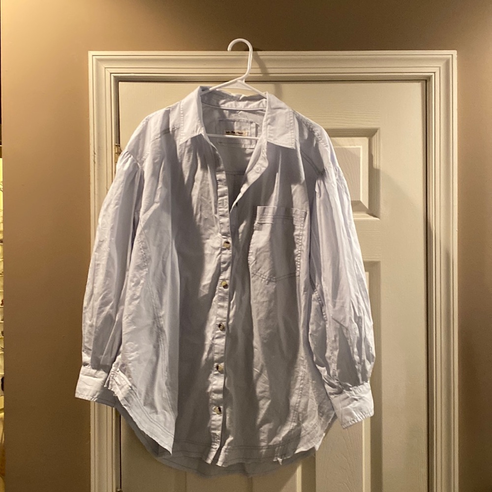 Oversized Oxford style shirt